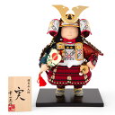 五月人形 幸一光 コンパクト 松崎人形 子供大将飾り 人形単品 実 みのり 黒小札 茜威 【2025年度新作】 h075-koi-5180