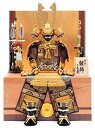 五月人形 久月 コンパクト 鎧収納飾り 鎧飾り 鈴木利光作 銘木シリーズ 松 正絹緋縅 5号 二引収納 【2025年度新作】 h075-k-62625