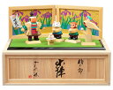 五月人形 久月 コンパクト 桃太郎 収納飾り 浮世人形 南雲作 伊予一刀彫 出陣 【2025年度新作】 h075-k-1tsyu D-123