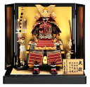 五月人形 久月 鎧平飾り 鎧飾り 鈴木利光作 本金箔押 正絹茜糸縅 7号大鎧 矧ぎ合わせ鉢 【2025年度新作】 h075-k-21215 D-66