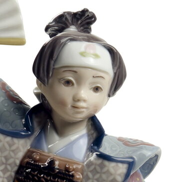 リヤドロ 五月人形 桃太郎 子供大将飾り 浮世人形 Lladro 磁器人形 桃太郎 台座付 限定3500体 【2018年度新作】 h285-01008641