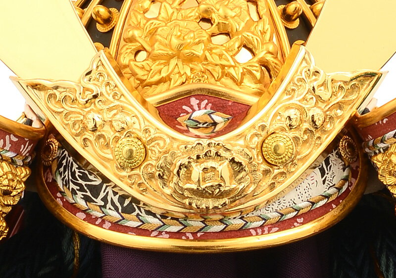 雄山作 光帝 10号 純金箔押 正絹 縹裾濃威 金沢箔屏風