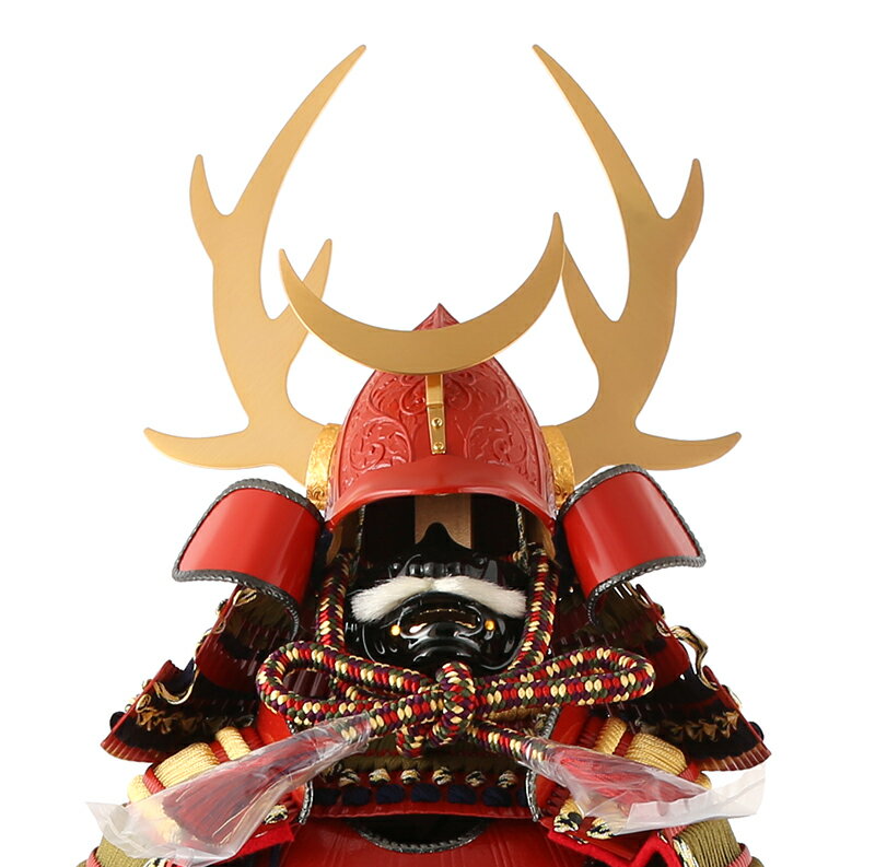 忠保作 南蛮甲冑 武士道 猩々緋塗り 手造鎖手甲 極細小札