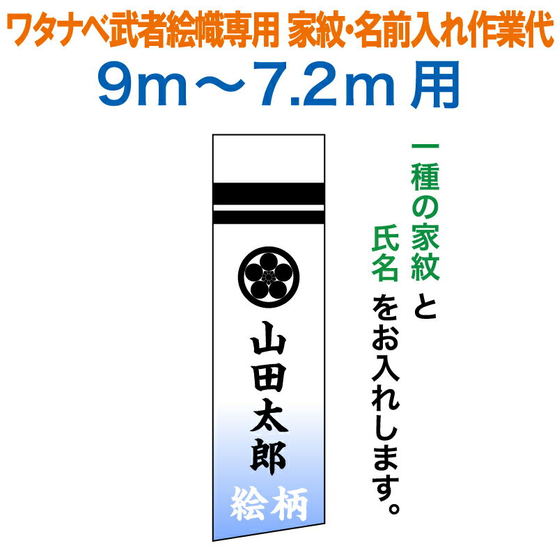 ワタナベ武者幟専用 家紋・氏名入れ作業代
