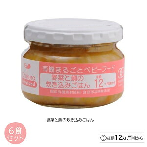 有機まるごとベビーフード 野菜と鯛の炊き込みごはん 100g×6個セット 【後期12ヶ月頃から】離乳食 Ofukuro 有機 オーガニック 無添加 お中元 お歳暮 御歳暮 出産祝い 誕生祝い プレゼント お返し 離乳食 国産 有機JAS認定 味千汐路 おふくろ Ofukuro babyfood