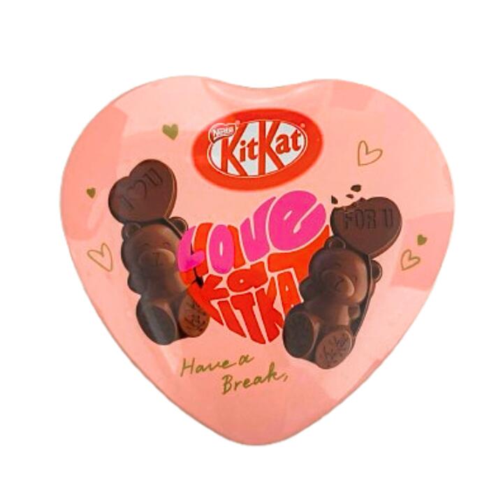 即日発送【缶・5個入り】ネスレ Kitkat キットカット ハートフルベアー 缶 5個入り バレンタイン ホワイトデー プレゼント