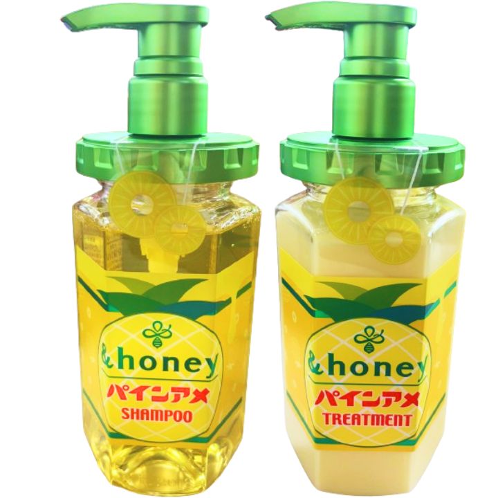 2点セット【シャンプ＆トリートメント・ パインアメ】アンドハニー ディープモイスト パインアメ &honey パインアメ シャンプ　トリートメントのサムネイル