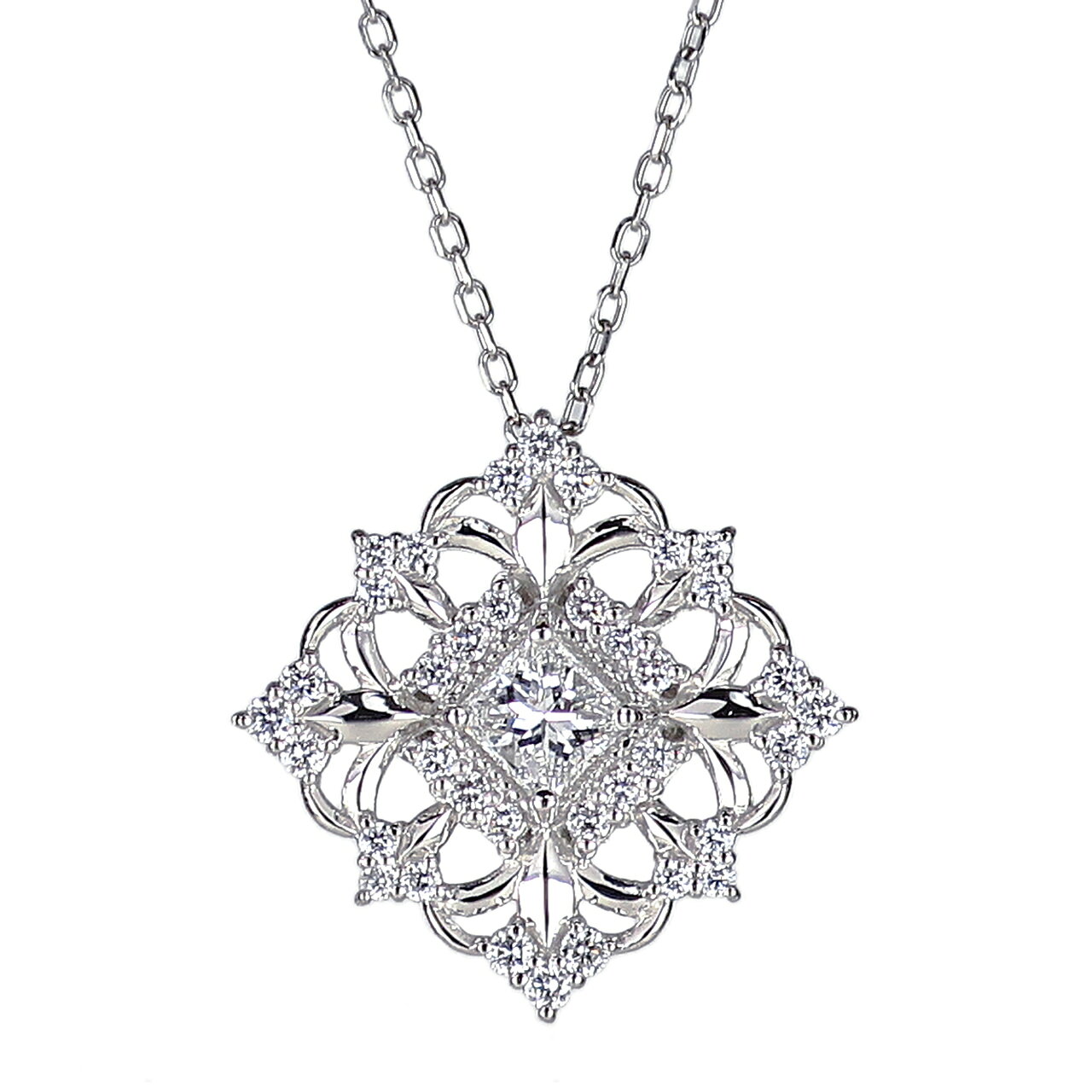 Rakuten - [hinaryhimary] プラチナ ダイヤモンド センターストーン0.3ct UP/脇石 0.26ct ペンダント