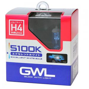 最上級の美しい光を放つハロゲンランプ　H4　S1408　GWL エクセレントホワイトバルブ
