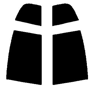 リヤーサイドガラスのみ　ニッサン スカイライン 4ドア V35 カット済みカーフィルム　高透明・断熱フィルム