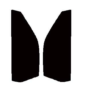 2層構造フィルム　運転席、助手席　マツダ　RX-7 FC3S　カット済みカーフィルム　ハードコート　38ミクロン　UVカット　紫外線対策　日よけ　カットフィルム　スーパーブラック　ダークスモーク