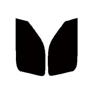 2層構造フィルム　運転席、助手席　グランビア 4ドア KCH10W・KCH16W・VCH10W・VCH16W 後期　カット済みカーフィルム　ハードコート　38ミクロン　UVカット　紫外線対策　日よけ　カットフィルム　スーパーブラック　ダークスモーク