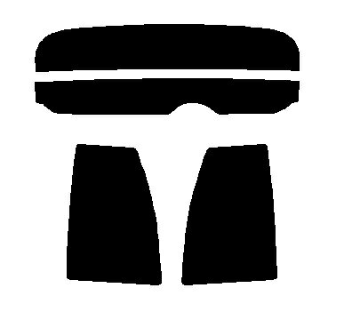 2層構造フィルム　N-BOX スラッシュ　JF1・JF2 カット済みカーフィルム　ハードコート　リヤーセット　38ミクロン 簡単ハードコート　N ボックス　スラッシュ　日よけ　カットフィルム　スーパーブラック　ダークスモーク　車検対応