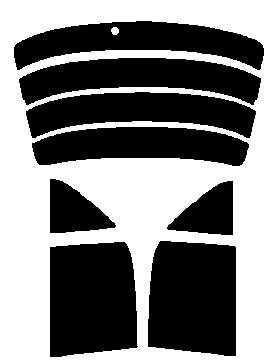 簡単ハードコート ランサーエボリューションII (ランエボ2) リヤーワイパー有り カット済みカーフィルム リヤーセット