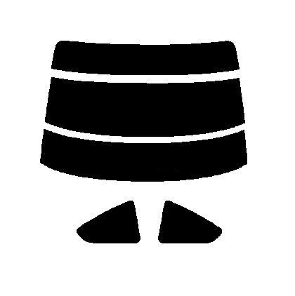 リヤーガラス、サイドガラス、別色指定可能2層構造フィルム　ニッサン　シルビア　S15　カット済みカーフィルム　リヤーセット　38ミクロン 簡単ハードコート　UVカット　紫外線対策　日よけ　カットフィルム　スーパーブラック　ダークスモーク　車検対応