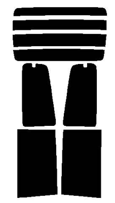 極厚フィルム 2層構造フィルム ニッサン セレナ VNC24・VC24・PNC24・PC24・TNC24・TC24・RC24 カット済みカーフィルム ハードコート リヤーセット 48ミクロン UVカット 紫外線対策 日よけ カットフィルム スーパーブラック ダークスモーク 車検対応