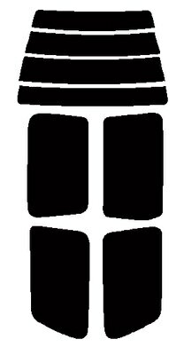 リヤーガラス、サイドガラス、別色指定可能2層構造フィルム　ニッサン　ラルゴ　W30・VW30・VNW30・NW30・NCW30・CW30 カット済みカーフィルム　リヤーセット　38ミクロン 簡単ハードコート　UVカット　紫外線対策　日よけ　スーパーブラック　ダークスモーク　車検対応