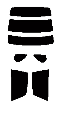 2層構造フィルム　スバル　レガシィ　（レガシー）　セダン　BE5・BE9・BEE・BES　カット済みカーフィルム　ハードコート　リヤーセット　38ミクロン 簡単ハードコート　日よけ　カットフィルム　スーパーブラック　ダークスモーク　車検対応