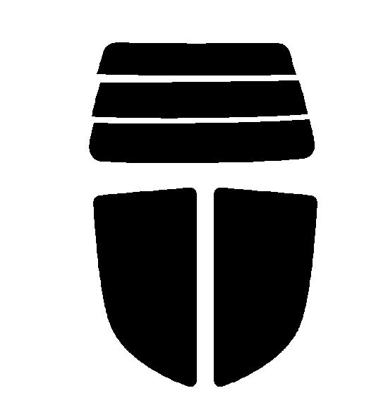 極厚フィルム　2層構造フィルム　スバル　ヴィヴィオ 3ドア はめ殺し　KK3・KK4　カット済みカーフィルム　ハードコート　リヤーセット　48ミクロン　UVカット　紫外線対策　日よけ　カットフィルム　スーパーブラック　ダークスモーク　車検対応