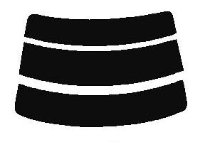 リヤーガラスのみ アベンシス　セダン　AZT250・AZT251・AZT255　カット済みカーフィルム　ハードコー..