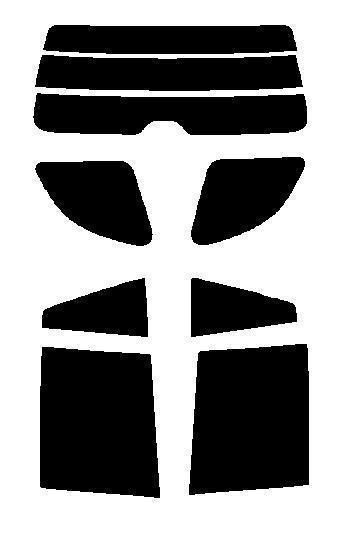 リヤーガラス、サイドガラス、別色指定可能2層構造フィルム　トヨタ　RAV4　ZCA25W・ZCA26W・ACA20W・ACA21W　5ドア　カット済みカーフィルム　リヤーセット　38ミクロン　UVカット　紫外線対策　日よけ　カットフィルム　スーパーブラック　ダークスモーク　車検対応