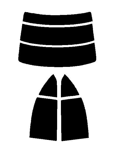 2層構造フィルム　トヨタ　プレミオ　NZT240・AZT240・ZZT240・ZZT245　カット済みカーフィルム　ハードコート　リヤーセット　38ミクロン 簡単ハードコート　日よけ　カットフィルム　スーパーブラック　ダークスモーク　車検対応