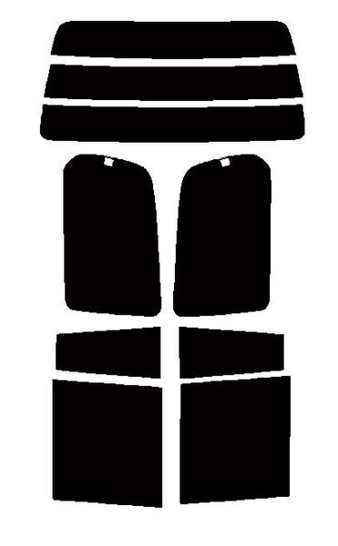 ランドクルーザー100　UZJ100W　カット済みカーフィルム　ハードコート　リヤーセット　紫外線対策　日よけ　ハイパーブラック　ウルトラブラック　スーパーブラック　ダークスモーク 1% 3% 5% 13% 26%