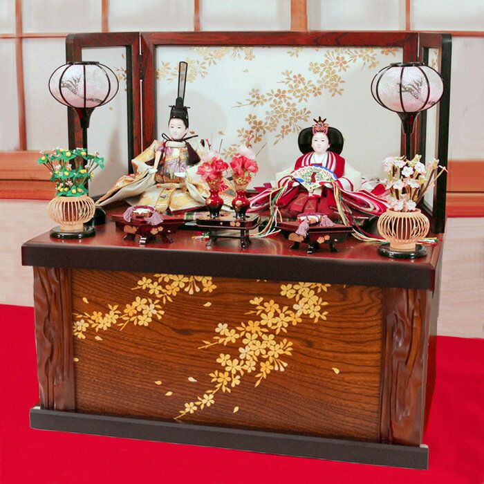 凛(りん)雛 お雛様 おしゃれ インテリア コンパクト 親王飾り 親王 収納飾り ひな人形 お雛様 お雛さま おひな様 おひなさま モダン 【送料無料】 国産木材