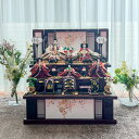 雛人形 収納飾り 【 三段飾り 穂乃花雛】 ひな人形 おしゃれ インテリア 段飾り お雛さま おひな様 お雛様 人気 三段 3段 五人 収納 【 送料無料 】 ...