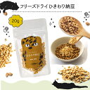 \ マラソン期間全品10倍 /【20g】【 メール便 】ドットにゃん フリーズドライひきわり納豆(猫 おやつ 国産 無添加 キャット 猫)