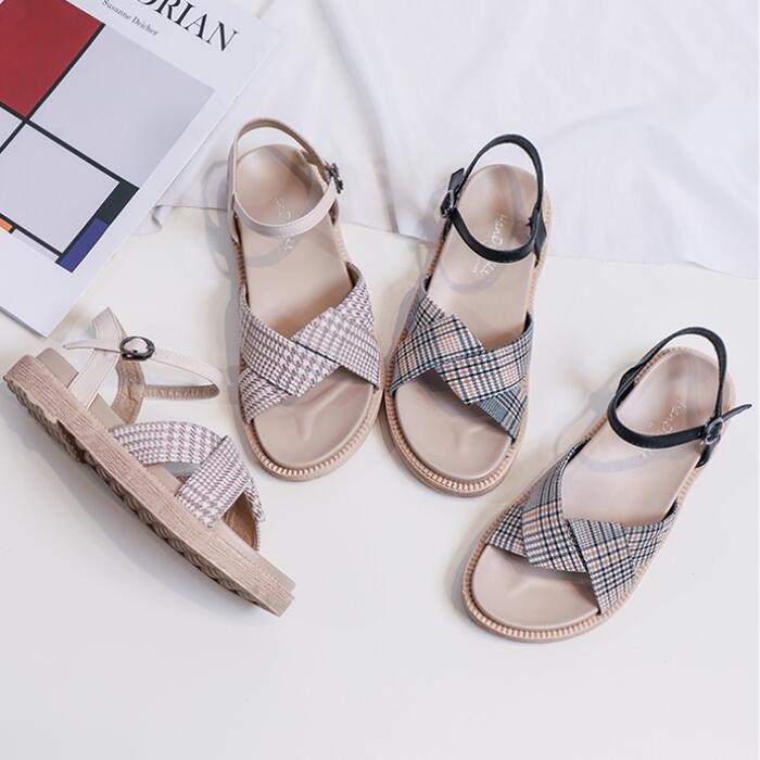 千鳥格子 フェミニン 可愛い 大人 きれいめ カジュアル チェック ミュール パンプス ぺたんこ フラット シューズ 靴 レディース