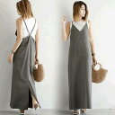 グ ネイビー チェック ジャンパースカート大人可愛い ロングワンピ カジュアル きれいめ ロング 秋 夏 春 レディース ワンピース