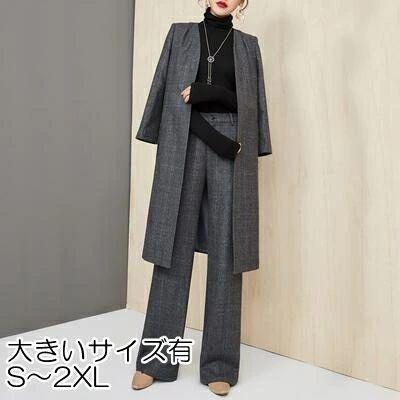 セッ ジャケット 大きいサイズ レディース リクルート 仕事着 通勤 OL フォーマル 大きいサイズ 冬 秋 春 レディース 上下セット