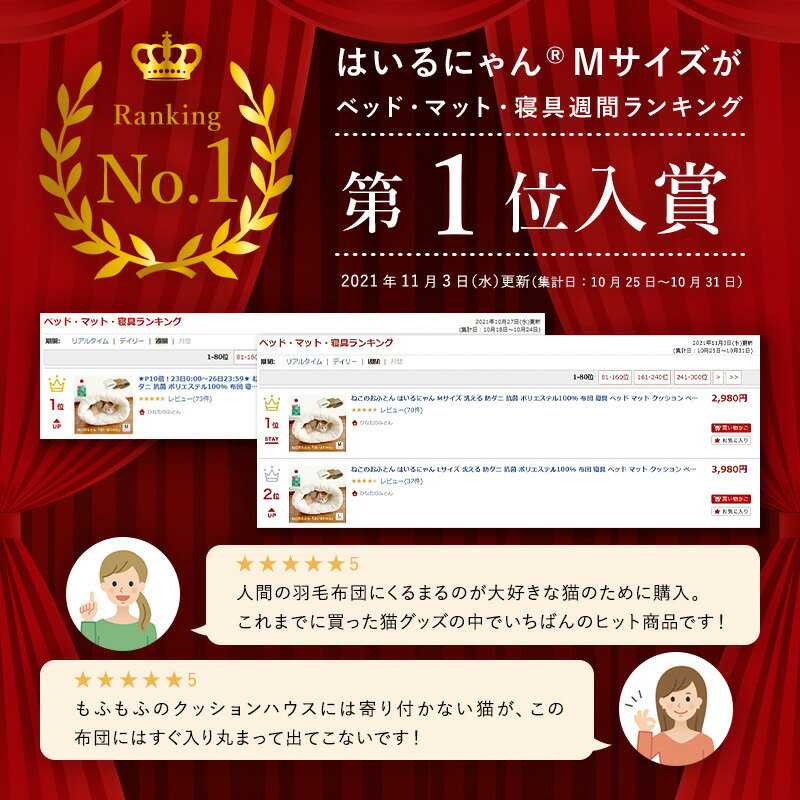 ねこのおふとん「はいるニャン」