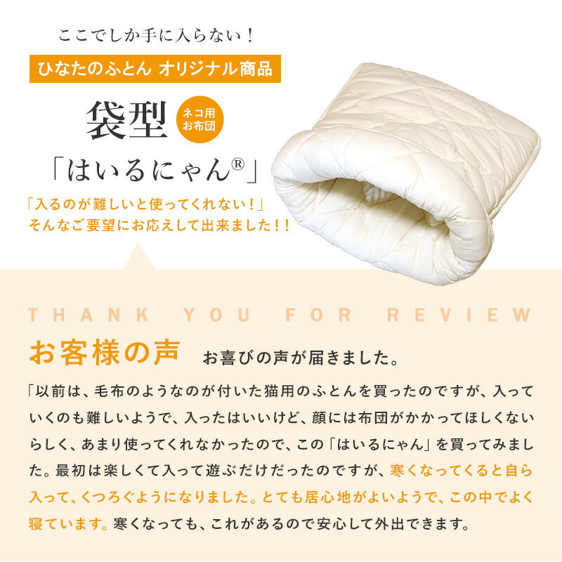 ねこのおふとん「はいるニャン」