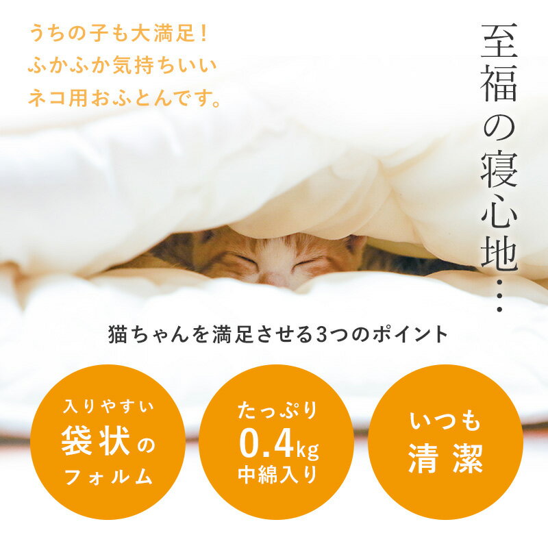 ねこのおふとん「はいるニャン」