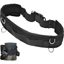 多機能 吊り下げベルト アウトドア用品 カメラホルダー 工具収納 ウエストベルト 8個Dリング 10個ループ メンズ レディース 長さ調整可 軽量 ナイロン製 ...