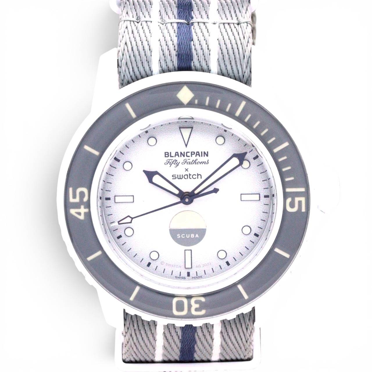 スウォッチ Scuba Fifty Fathoms Blancpain Scuba Fifty Fathoms Antarctic Ocean 箱 ケース ギャランティ 冊子