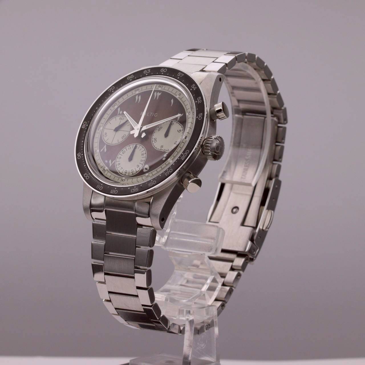 中古 バルチック TRICOMPAX 腕時計メンズ 手巻き 箱 ケース ギャランティ コマ4 ブラウン hinode-watch-10000020 HINODE Watch サンプル画像3