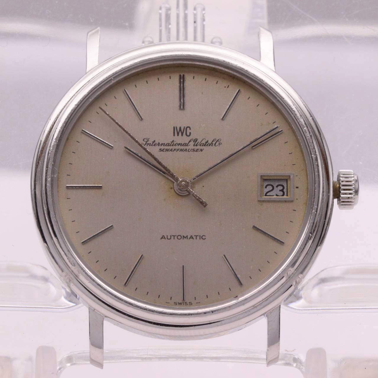 【中古】アイ・ダブリュー・シー Classic Ultra Thin 腕時計 メンズ 自動巻き グレー