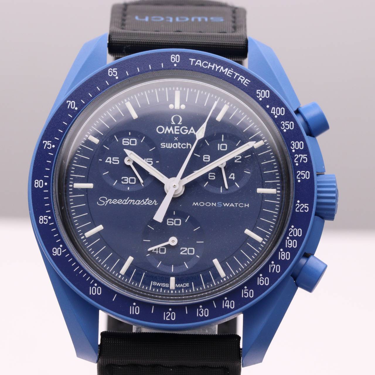 スウォッチ Moonswatch Mission To Neptune Moonswatch 腕時計 メンズ クォーツ ブルー