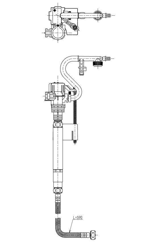TOTO(トートー)立形ロータンク用ボールタップ13静音ワンピース便器HH06027S
