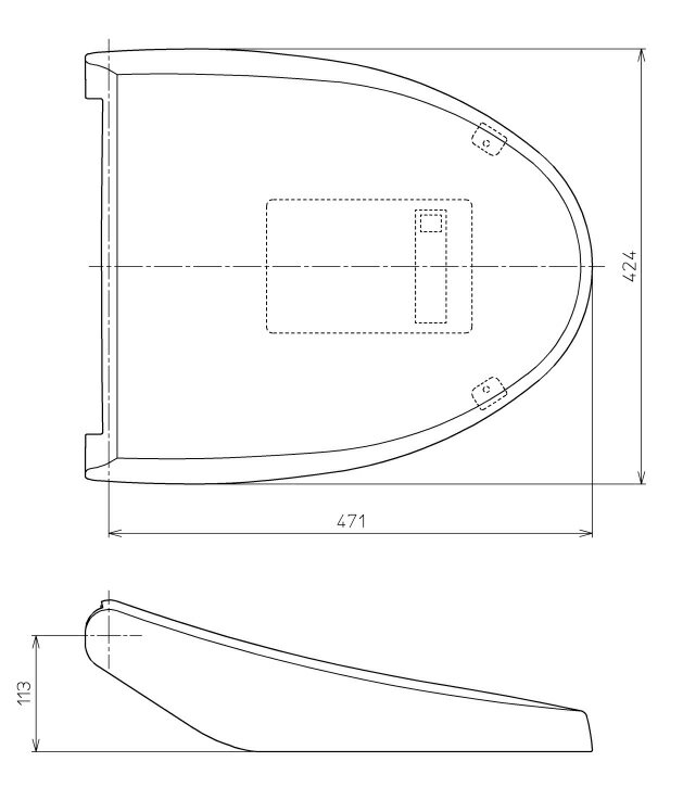 TOTO(トートー)便ふた組品（エロンゲート）#NW1のみTCM264-7RR