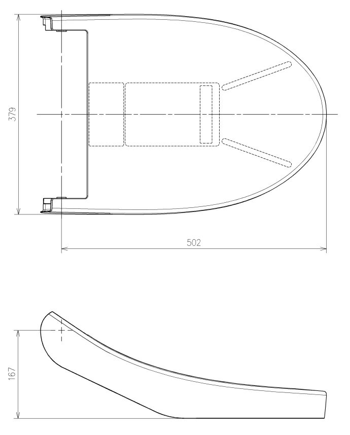 TOTO(トートー)便ふた組品（エロンゲート）TCM6905