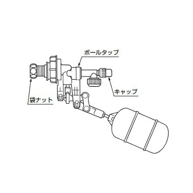 TOTO(トートー)補修用横形ロータンクボールタップ【寒冷地用】THS10AF TOTO(トートー)補修用横形ロータンクボールタップ【寒冷地用】THS10AF