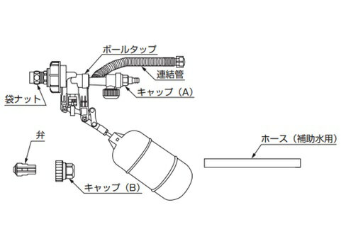 TOTO(トートー)補修用横形ロータンクボールタップTHYS6A