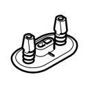 LIXIL(INAX)便座ゴム足【4個入】【定形外郵便送料無料】213-1023