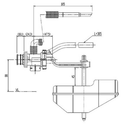 LIXIL(INAX)ボールタップ//アメージュC(ECO6)TF-C180BU-20 LIXIL(INAX)ボールタップ//アメージュC(ECO6)TF-C180BU-20