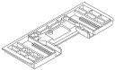 LIXIL(INAX)本体取付プレート【1個入】【定形外郵便送料無料】KA22-105A