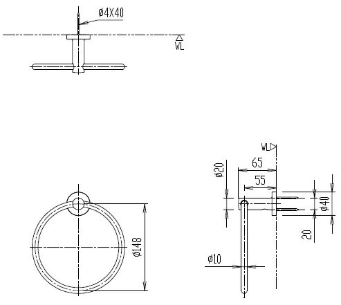 LIXIL(INAX)タオルリングFKF-AC70C 3